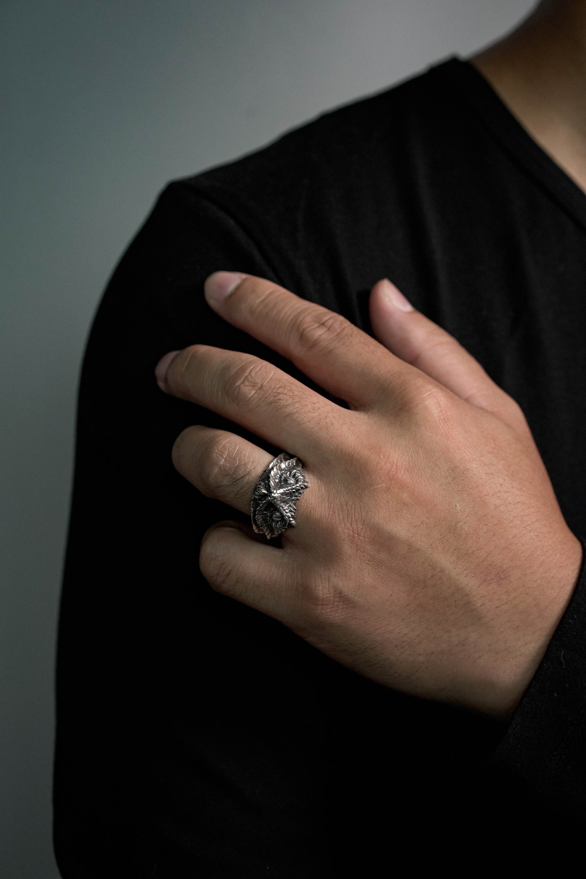 Snake Head Retro 925 Sterling Silver Ring