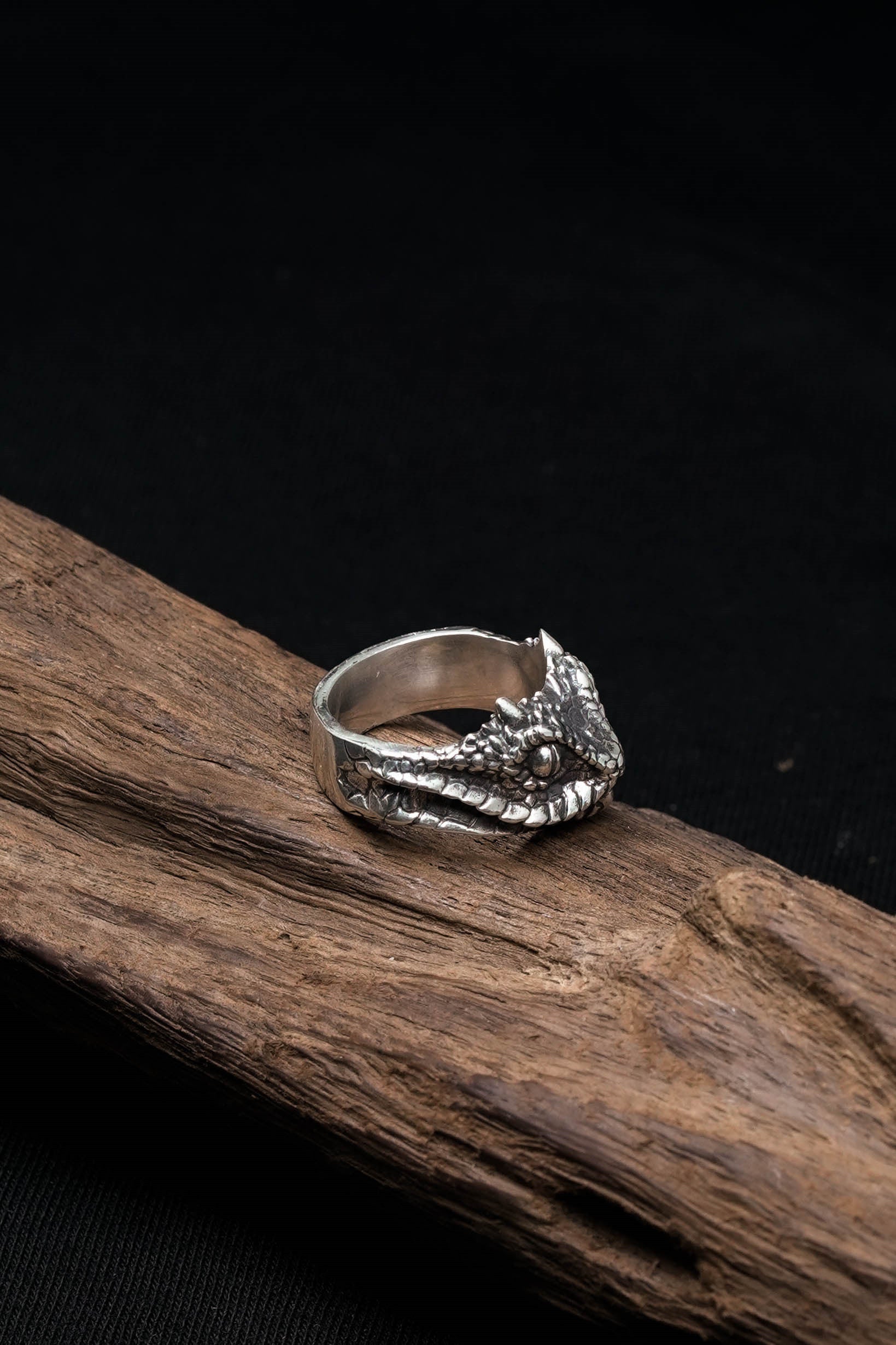 Snake Head Retro 925 Sterling Silver Ring