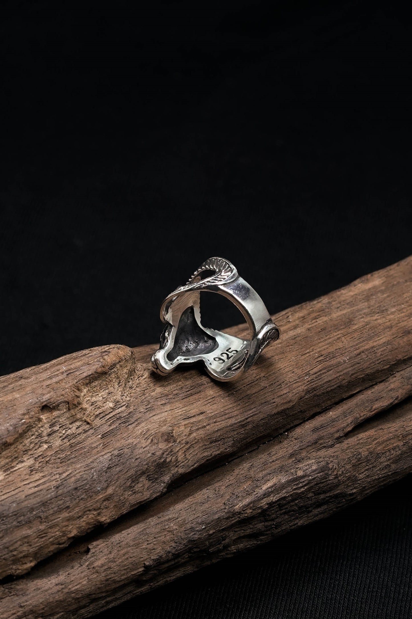 Vintage Rams Head Ring 925 Solid Sterling Silver