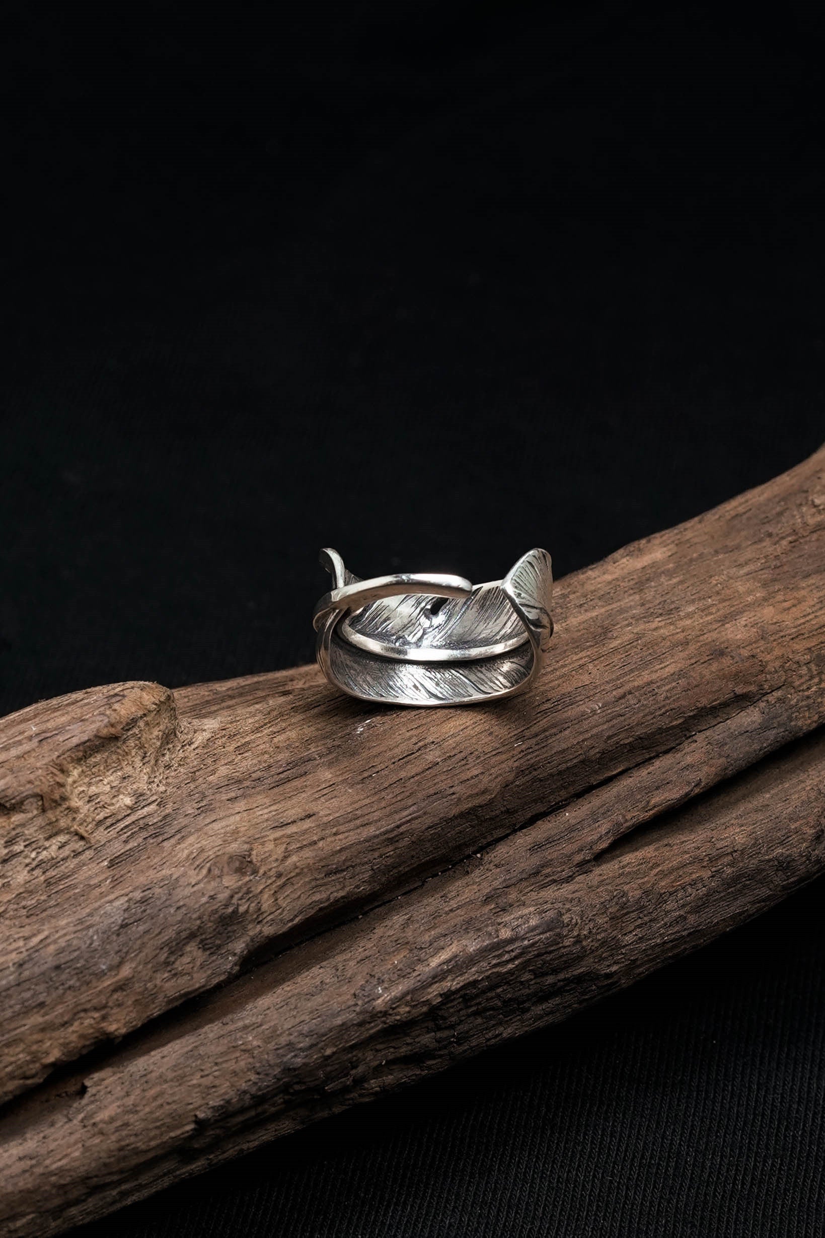 925 Sterling Silver Feather Ring Takahashi Goro