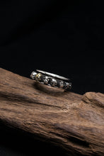 Load image into Gallery viewer, Retro Silver Skeleton Skull Ring
