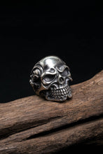 Load image into Gallery viewer, Retro 925 Sterling Silver Skull Ring
