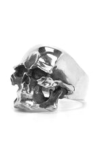 Load image into Gallery viewer, Retro Skull Handmade Silver Vintage Ring
