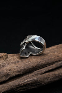 Cross Skull 925 Sterling Silver Retro Ring