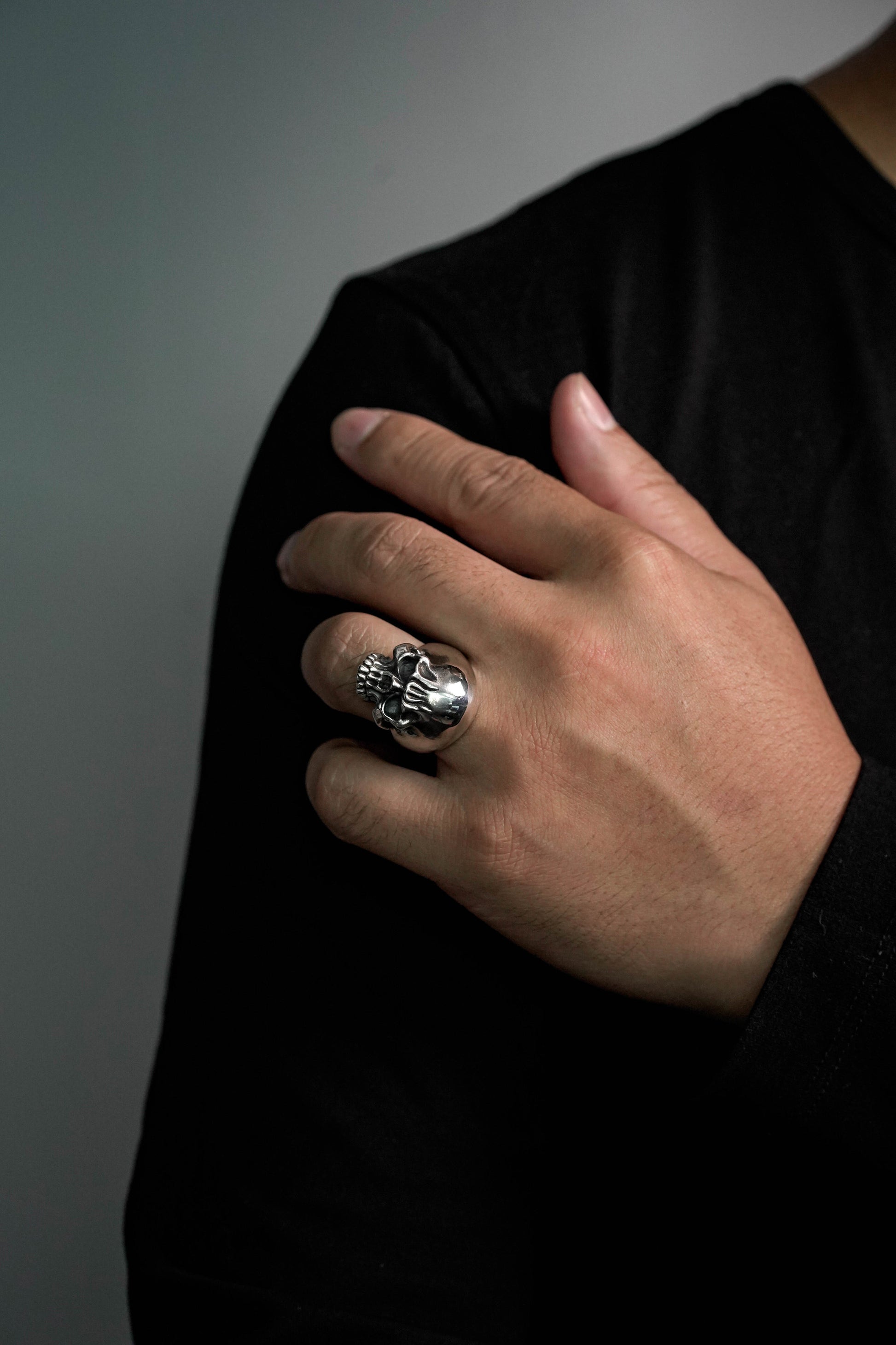 Vintage Silver Skull Men's Ring