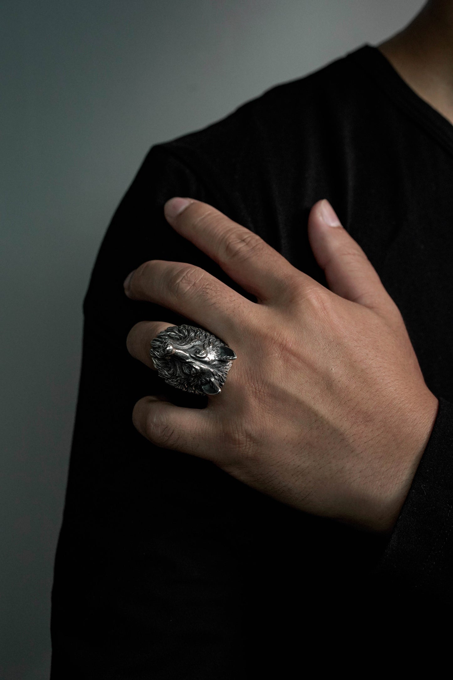 Wolf Head Retro 925 Sterling Silver Ring