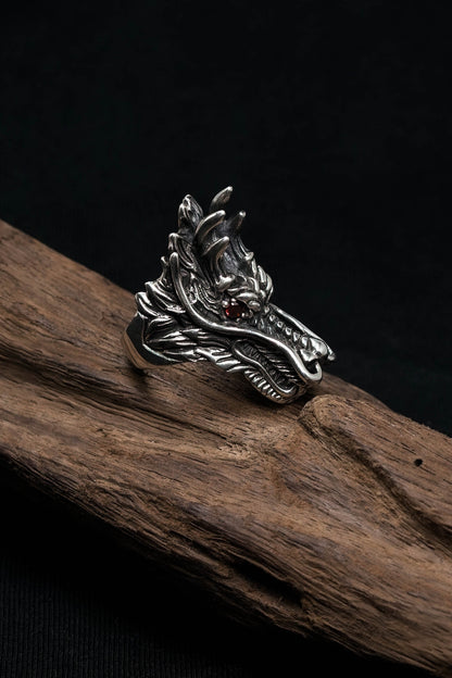 Dragon Head Retro 925 Sterling Silver Ring