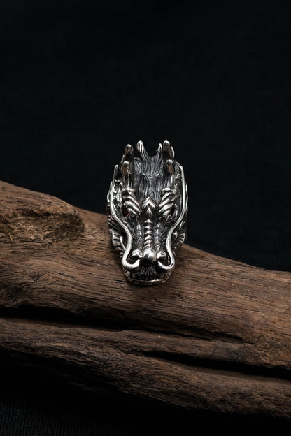 Dragon Head Retro 925 Sterling Silver Ring
