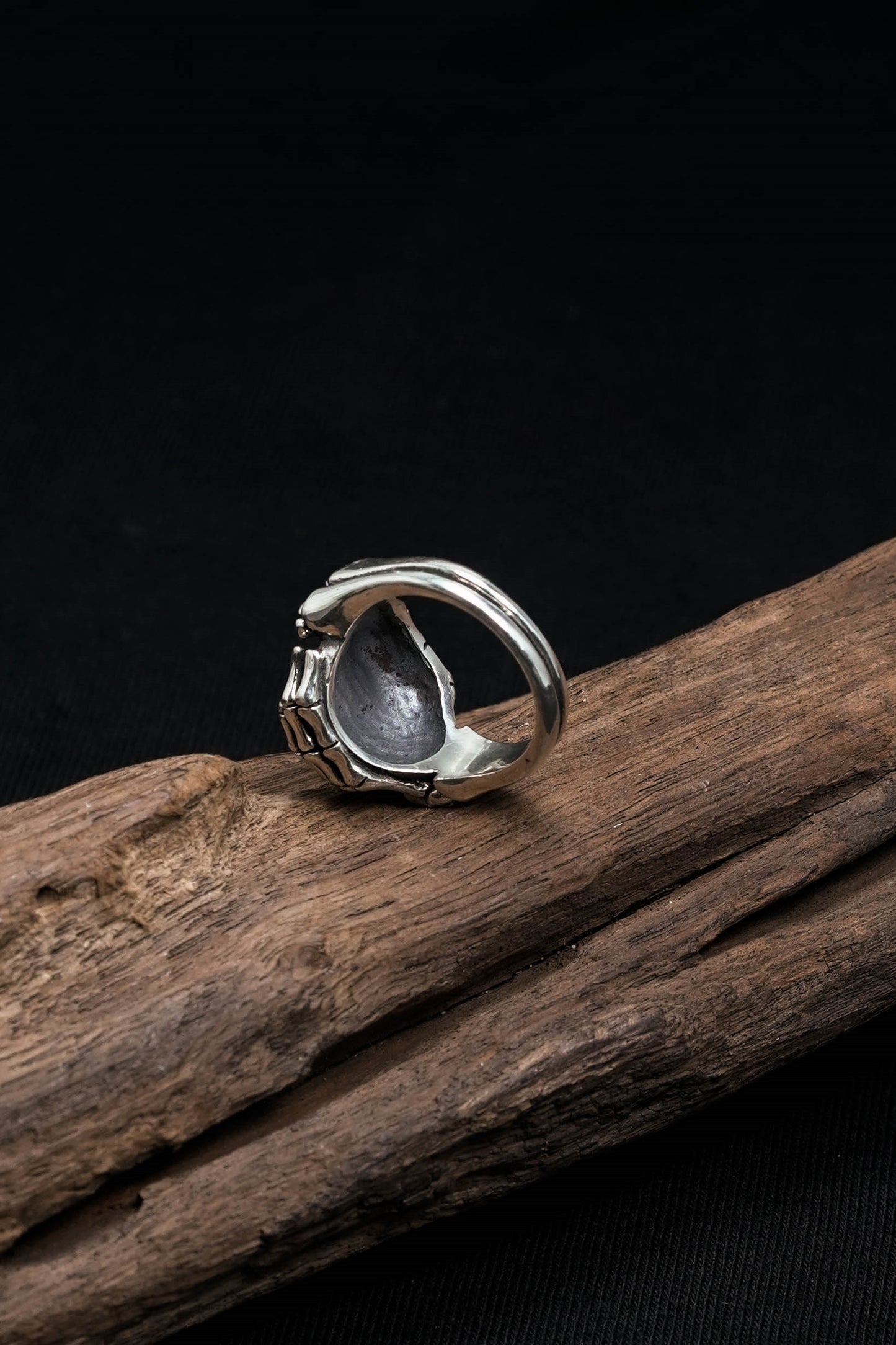 925 Sterling Silver Retro Skull Fist Ring