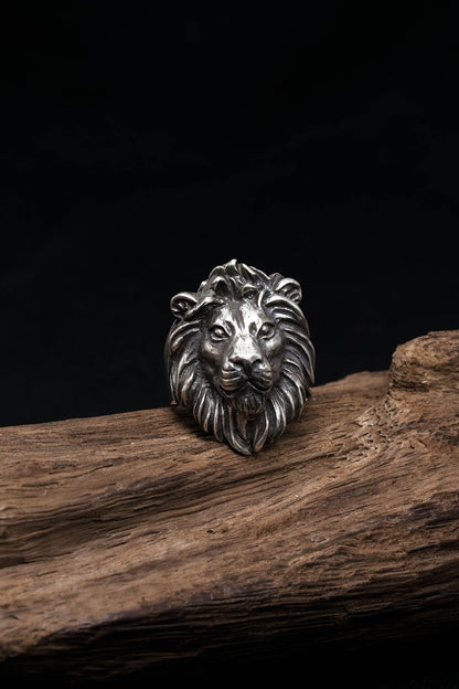 Lion Head Retro 925 Sterling Silver Ring