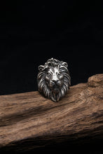 Load image into Gallery viewer, Lion Head Retro 925 Sterling Silver Ring
