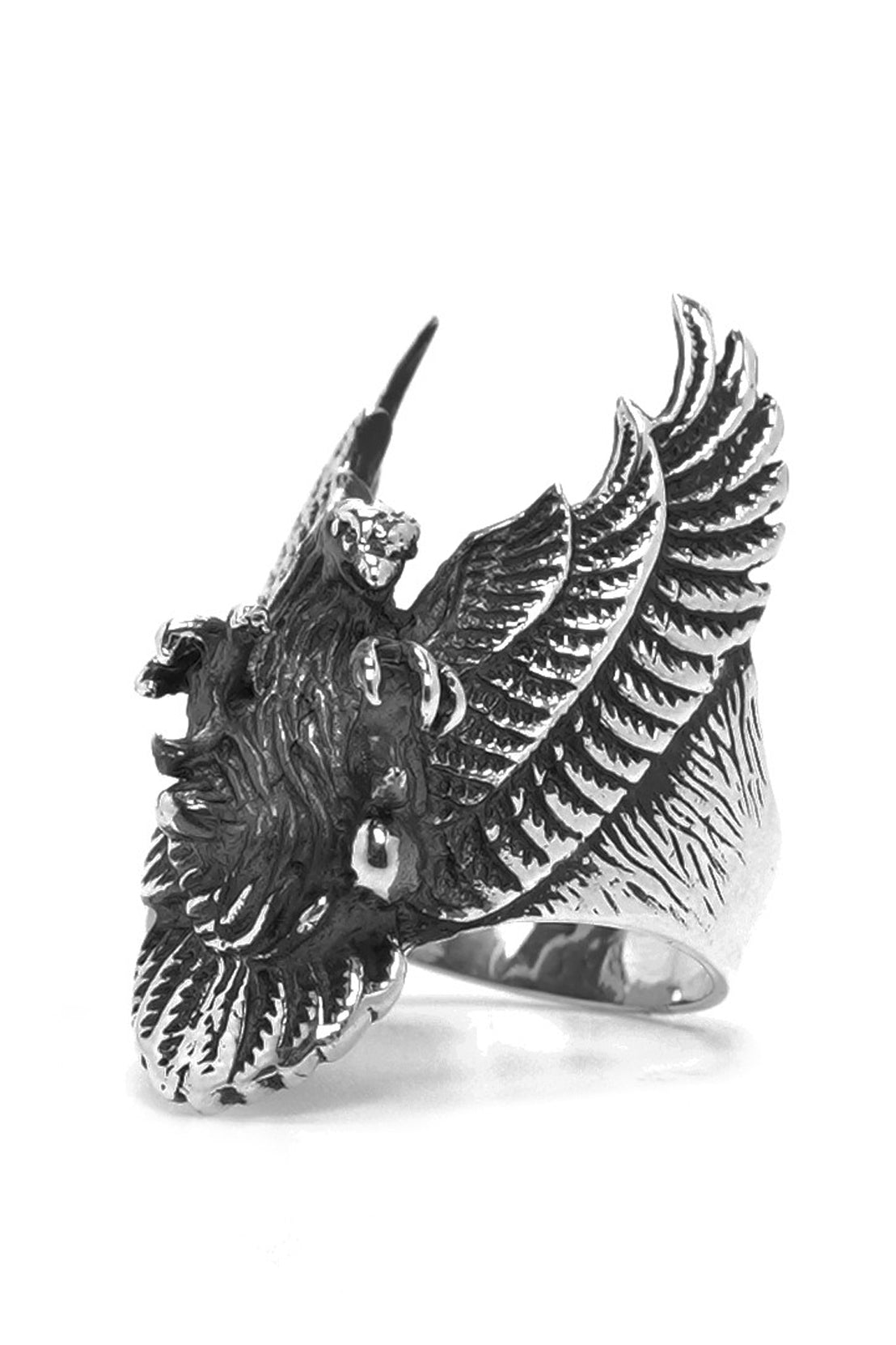 Retro Eagle Spread Wings 925 Sterling Silver Ring
