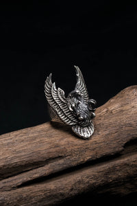 Retro Eagle Spread Wings 925 Sterling Silver Ring
