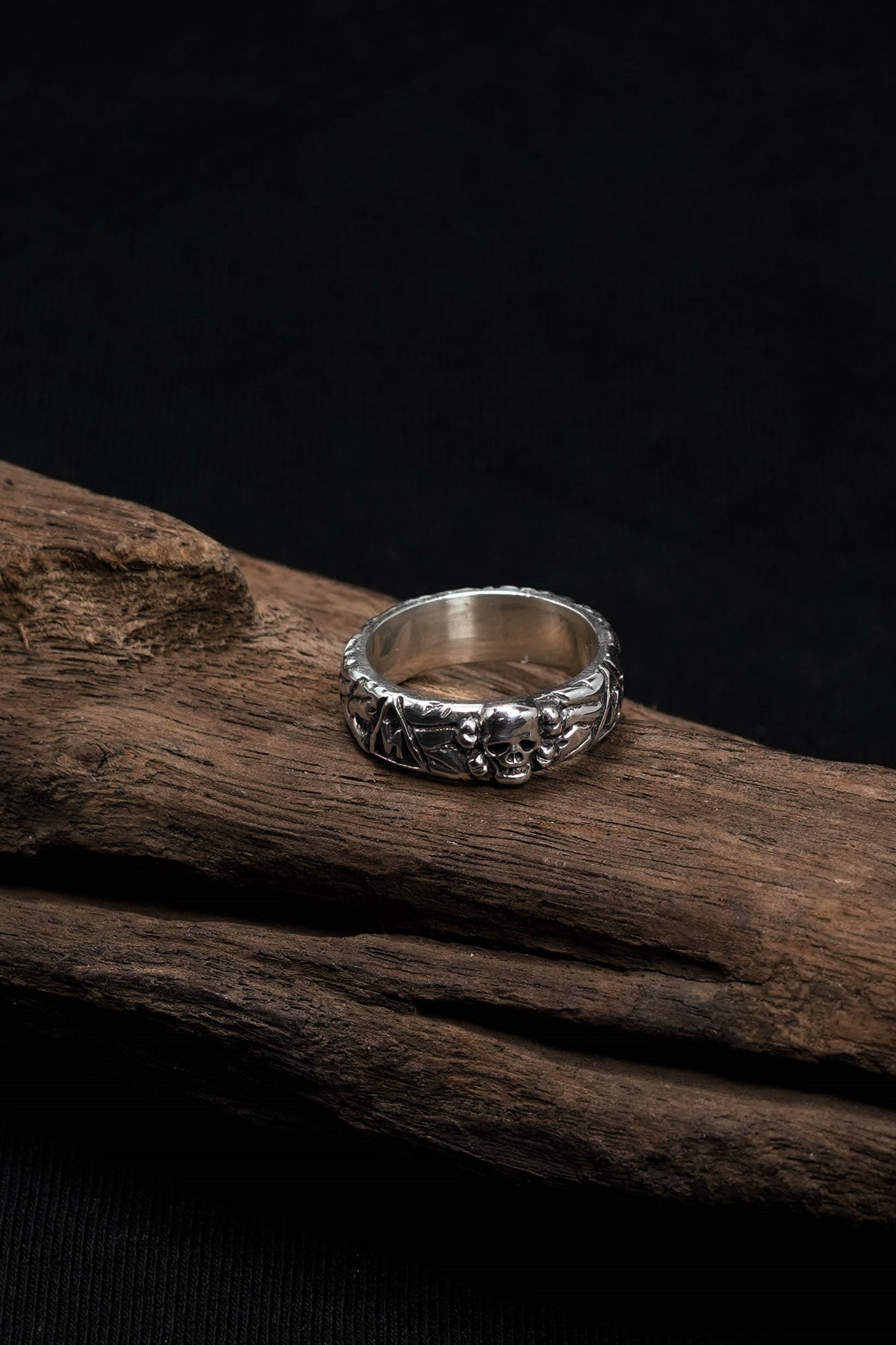 Small Skull Retro 925 Sterling Silver Ring