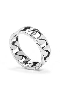Retro 925 Sterling Silver Chain Ring