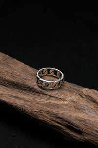 Retro 925 Sterling Silver Chain Ring