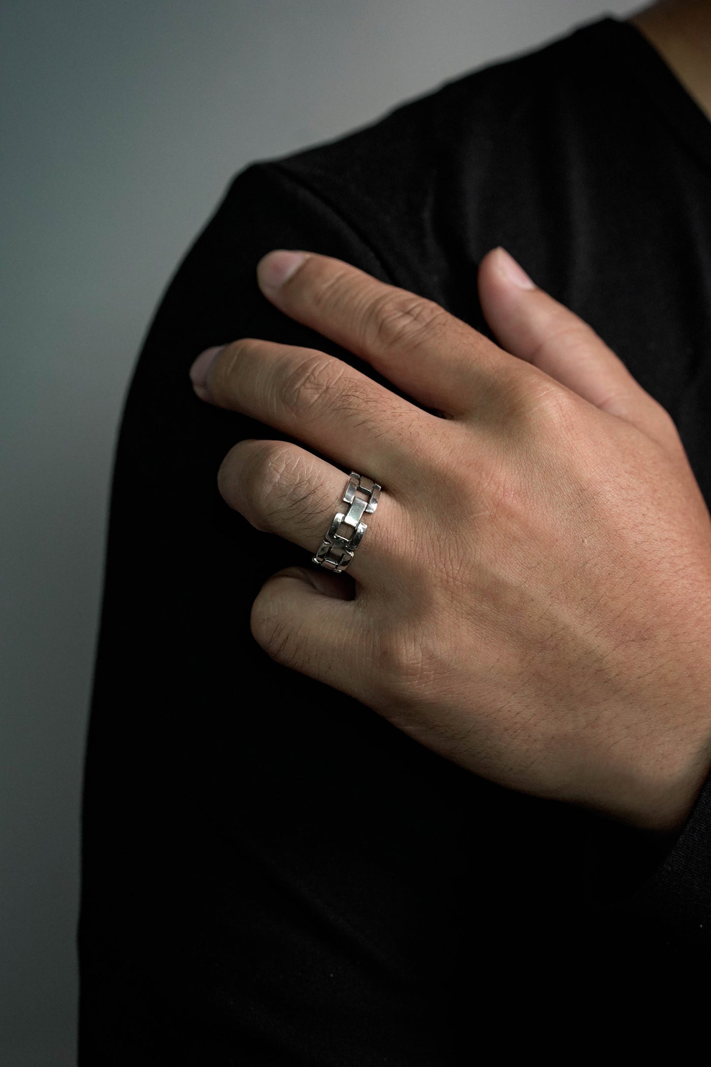Chain Ring Retro 925 Sterling Silver