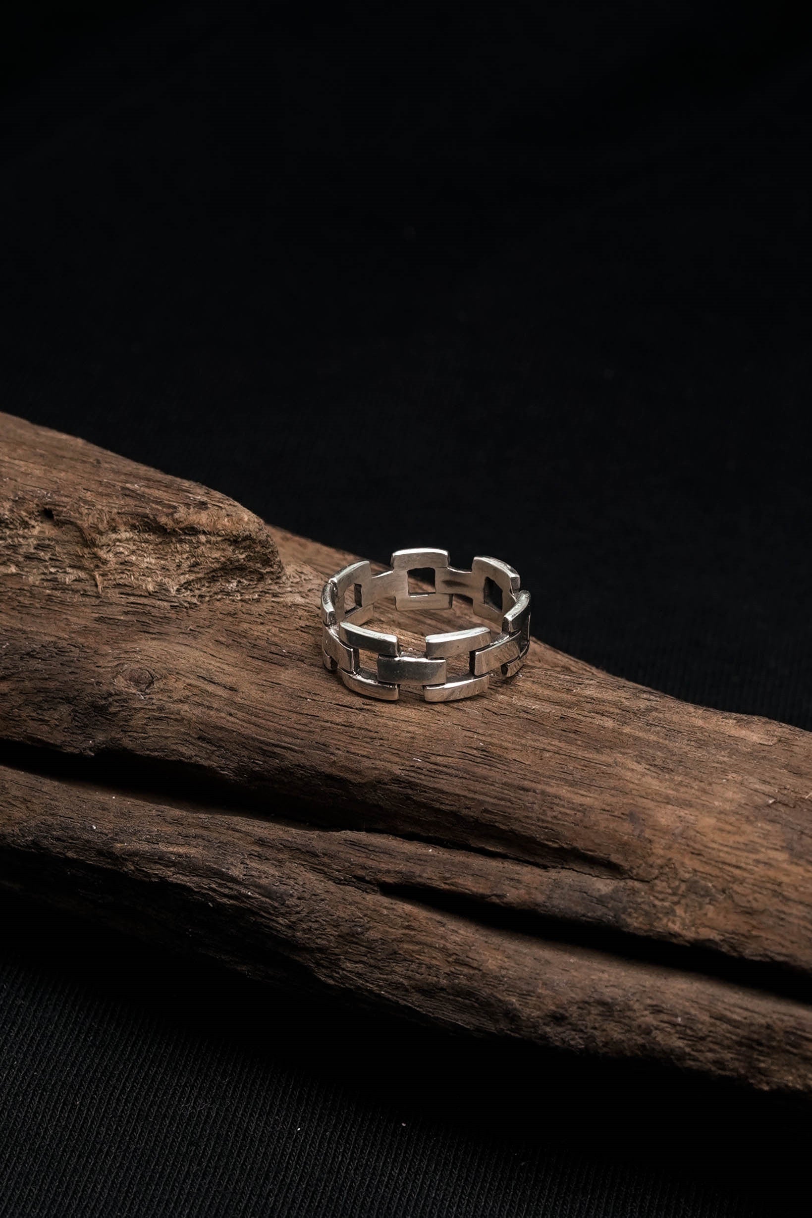 Chain Ring Retro 925 Sterling Silver