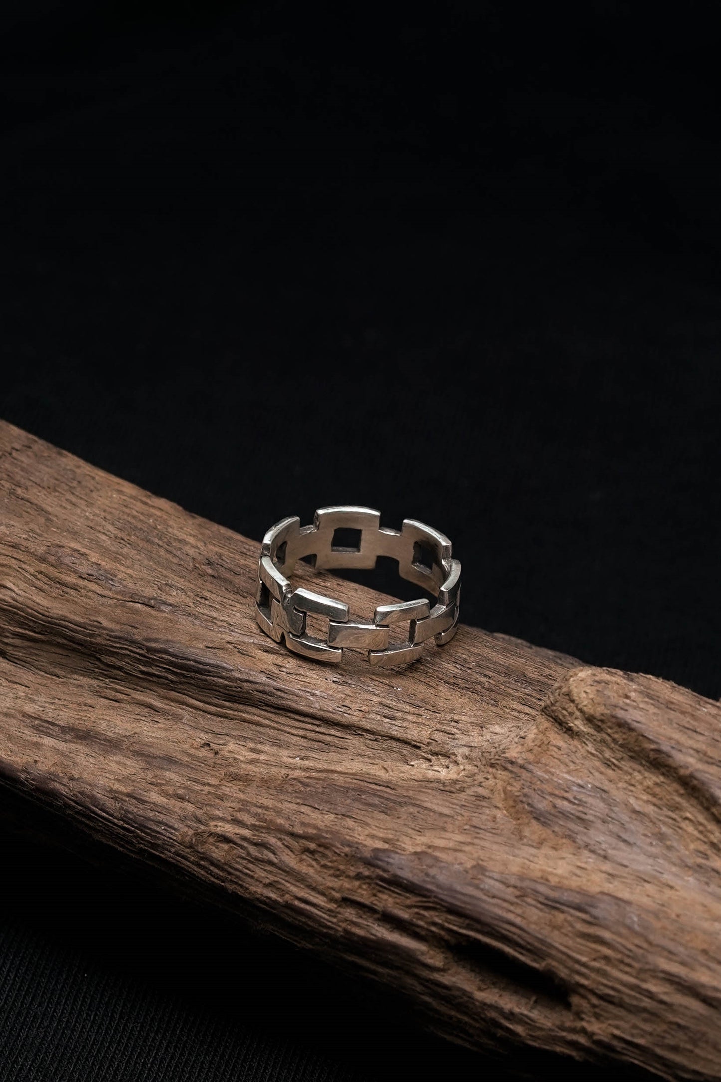 Chain Ring Retro 925 Sterling Silver