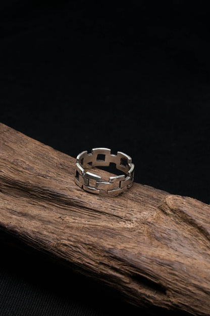 Chain Ring Retro 925 Sterling Silver