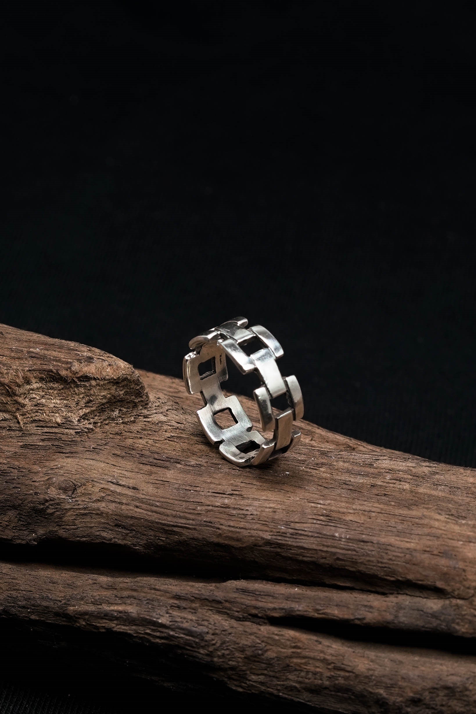 Chain Ring Retro 925 Sterling Silver