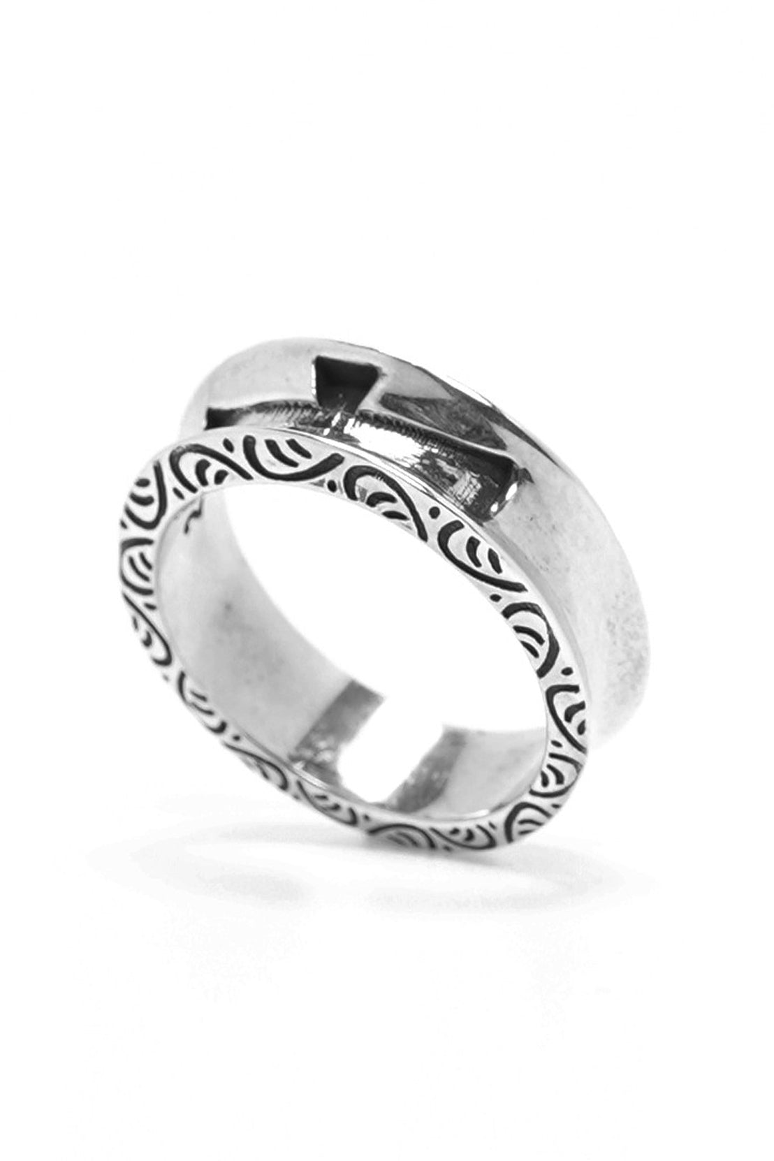 Small Cross 925 Sterling Silver Retro Ring