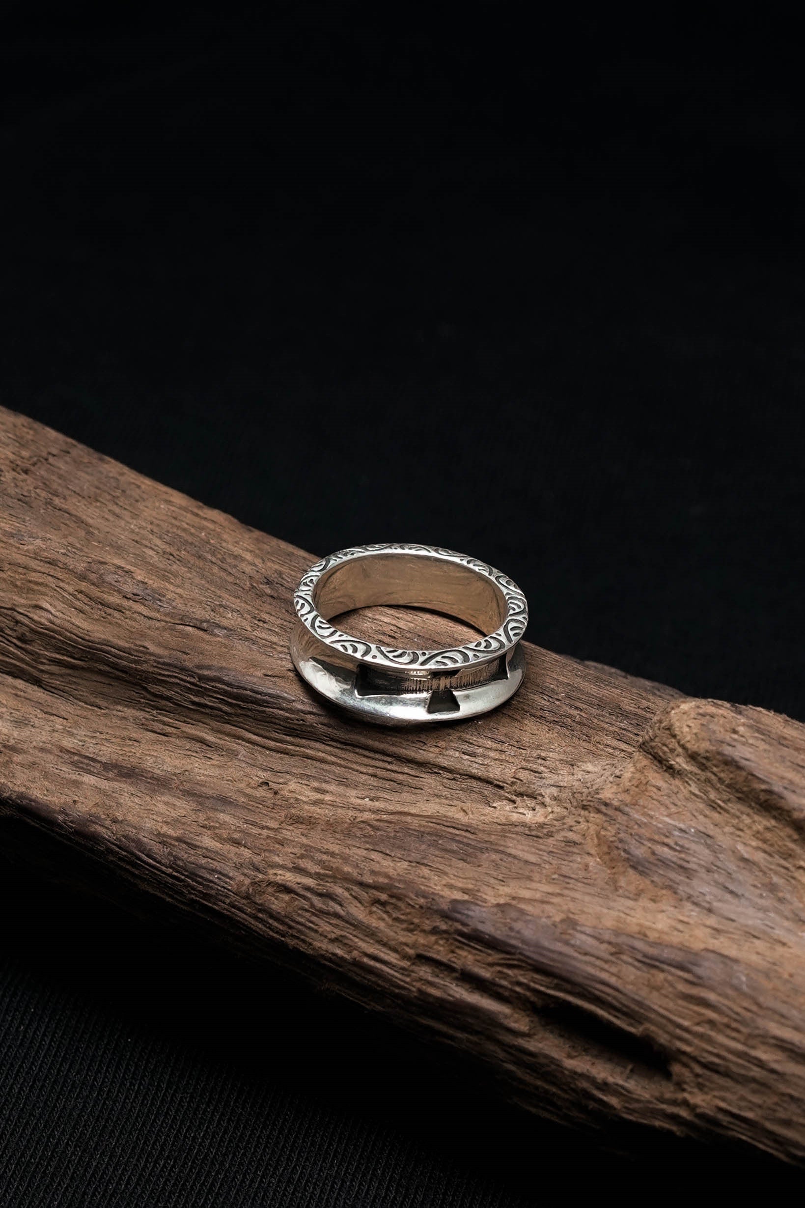 Small Cross 925 Sterling Silver Retro Ring