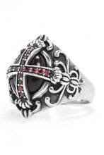 Load image into Gallery viewer, Retro Vintage Knight Cross 925 Sterling Silver Rings

