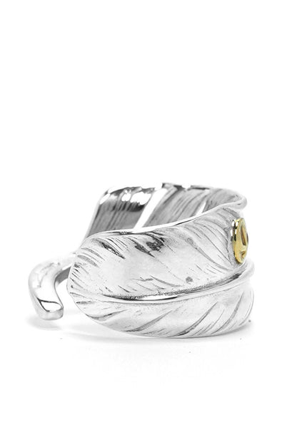Takahashi Goro 925 Silver Small Feather Ring