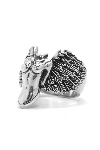 Angle Wings Retro 925 Sterling Silver Ring
