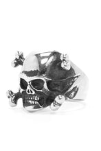 Load image into Gallery viewer, Skull Skeleton Bone 925 Sterling Silver Retro Ring

