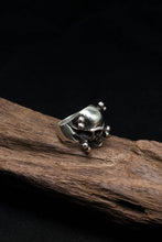 Load image into Gallery viewer, Skull Skeleton Bone 925 Sterling Silver Retro Ring
