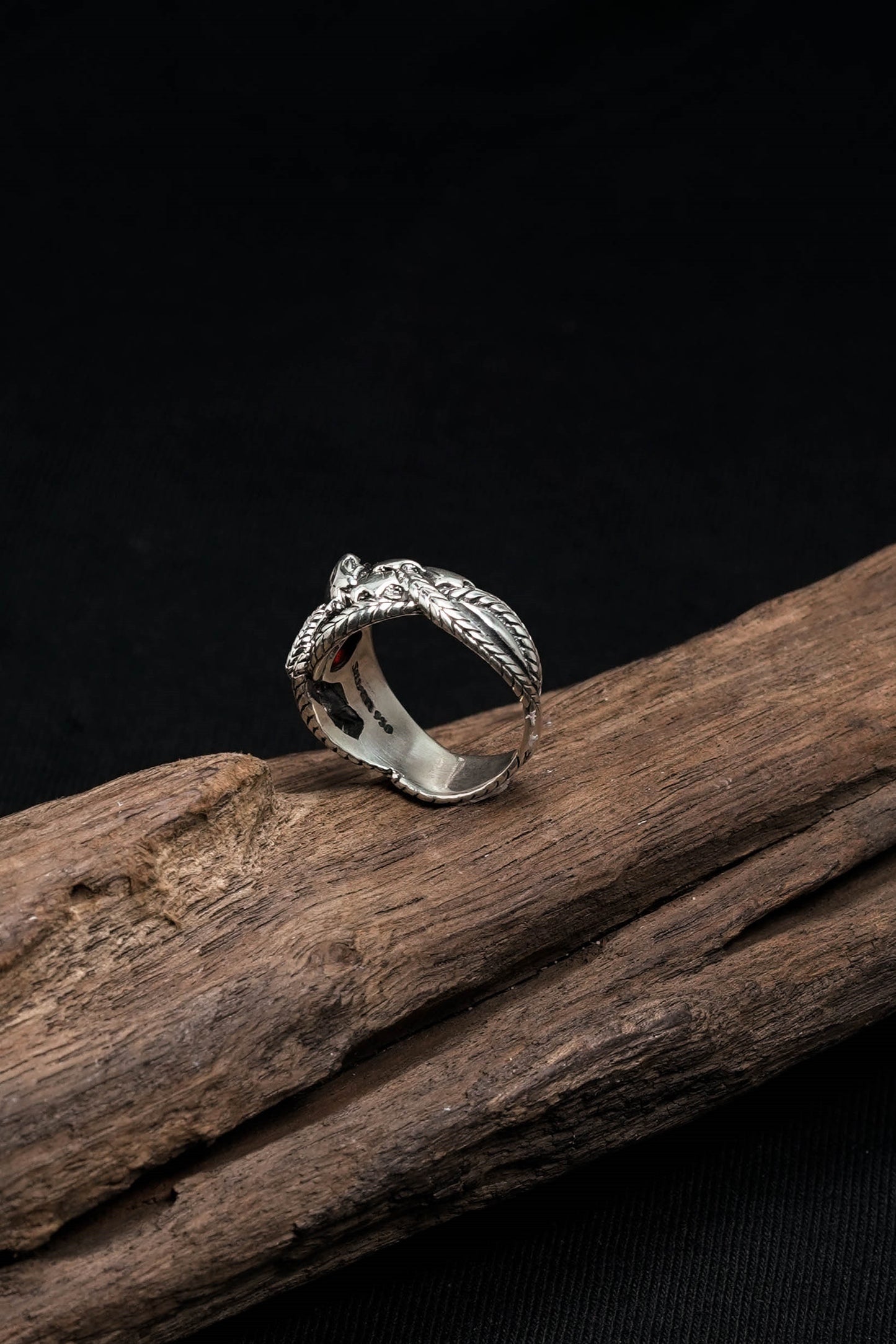 Snakes Retro 925 Sterling Silver Ring