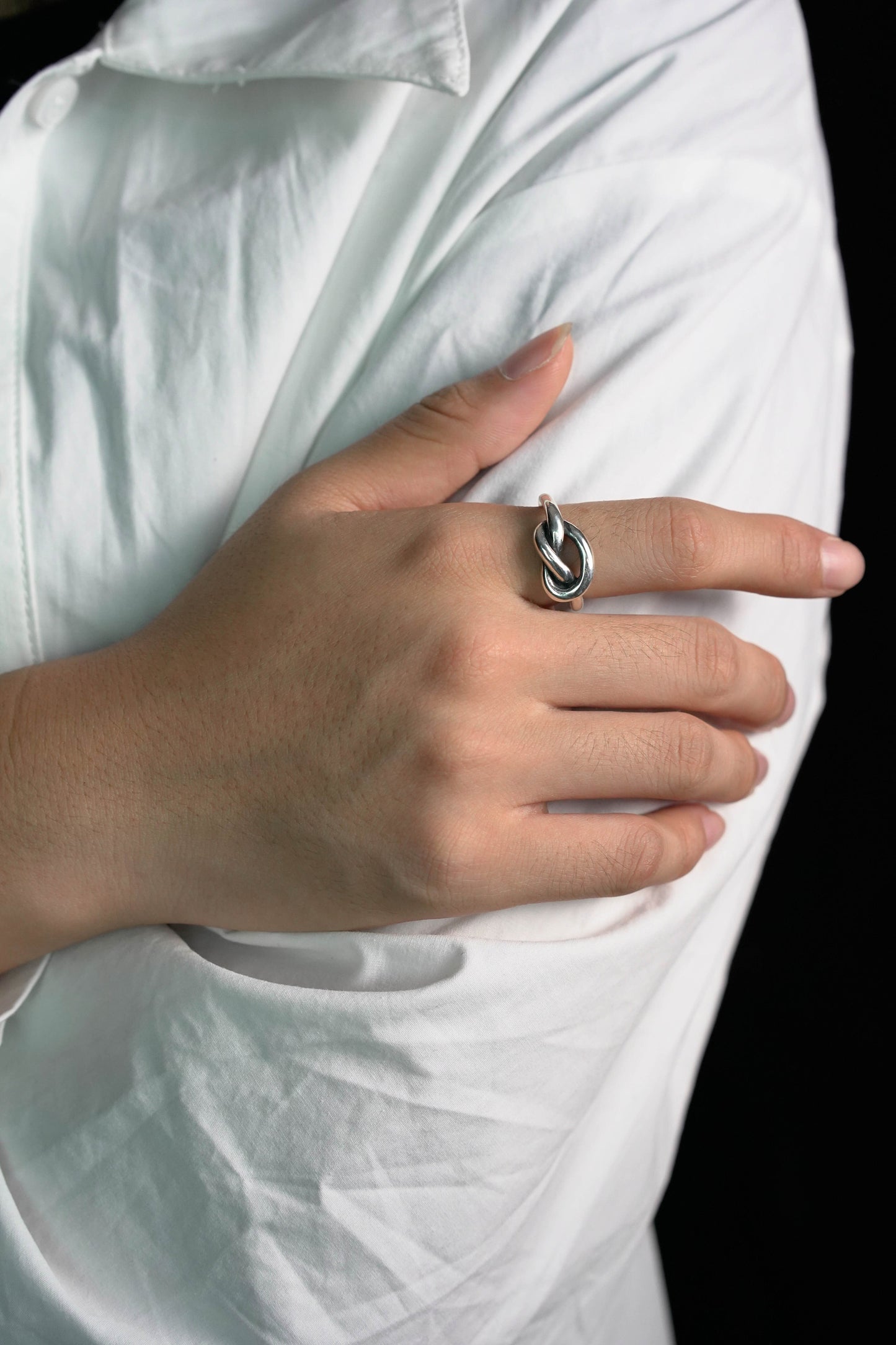 Knot Ring Retro 925 Sterling Silver