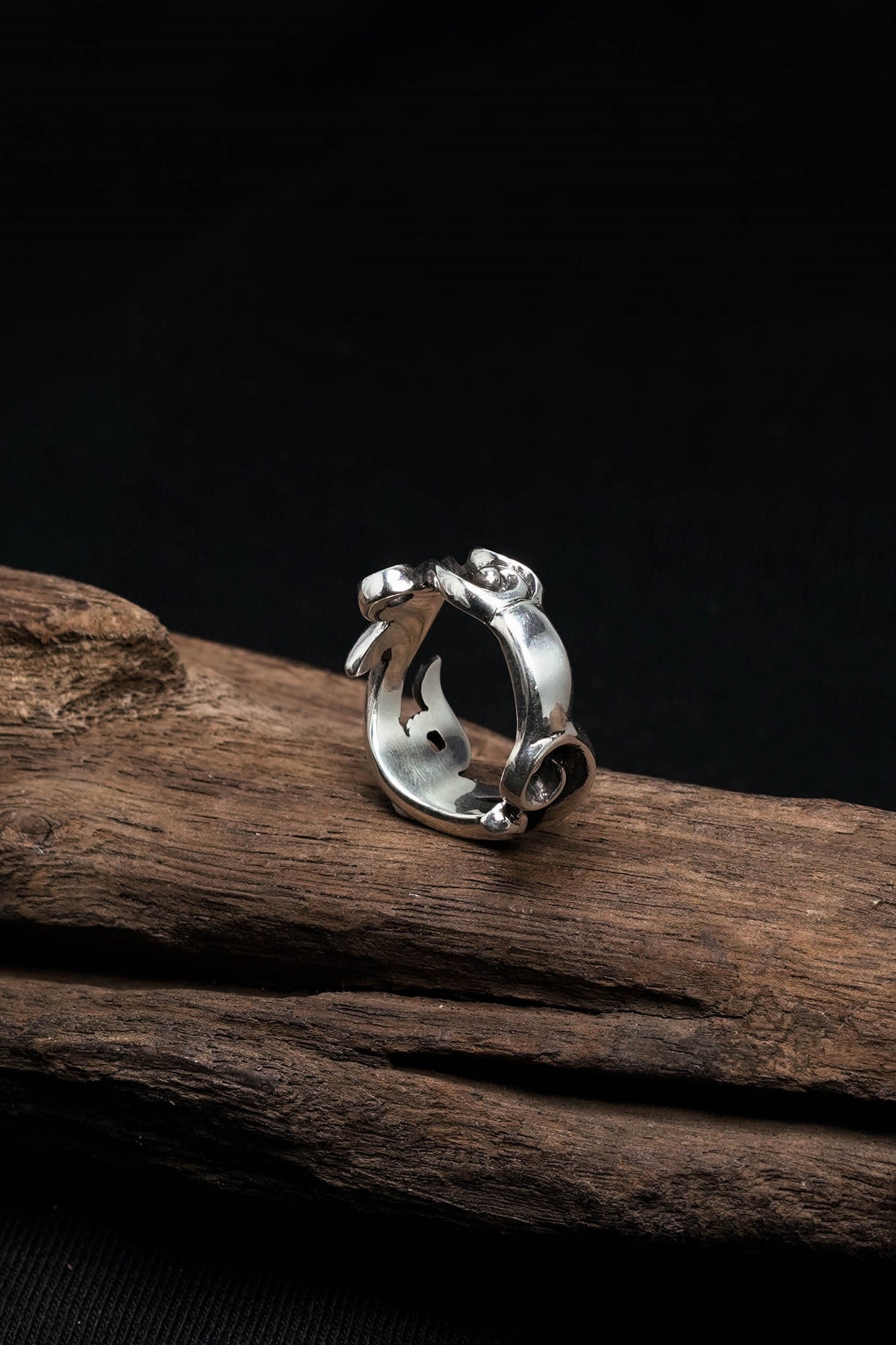 Leaf Ring Retro 925 Sterling Silver