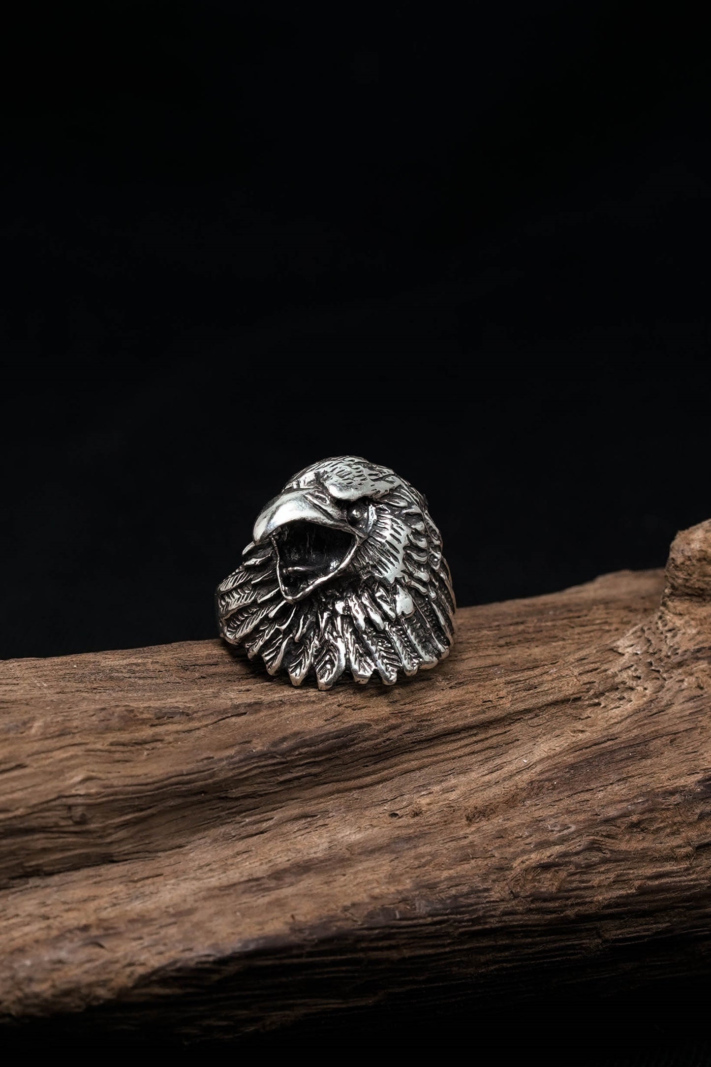 Eagle Head 925 Sterling Silver Retro Ring