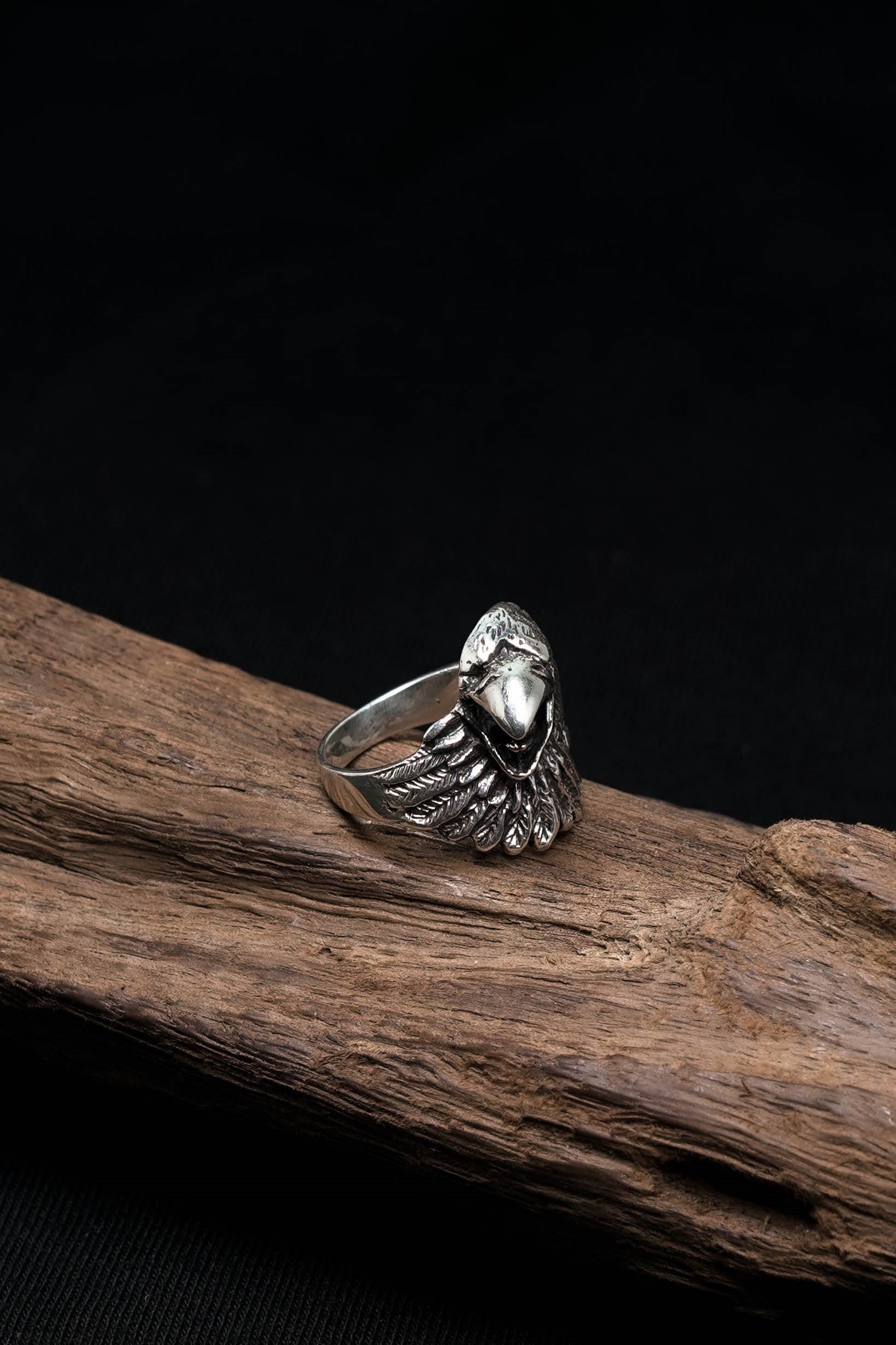Eagle Head 925 Sterling Silver Retro Ring