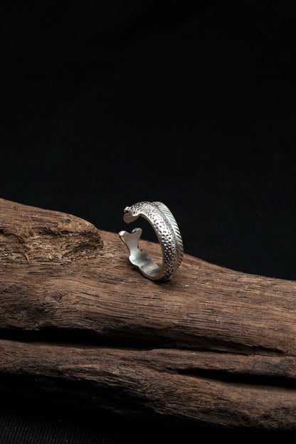 Classic Fish Retro 925 Sterling Silver Ring