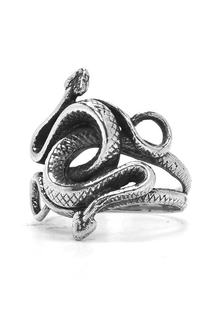 Retro 925 Sterling Silver Snakes Ring