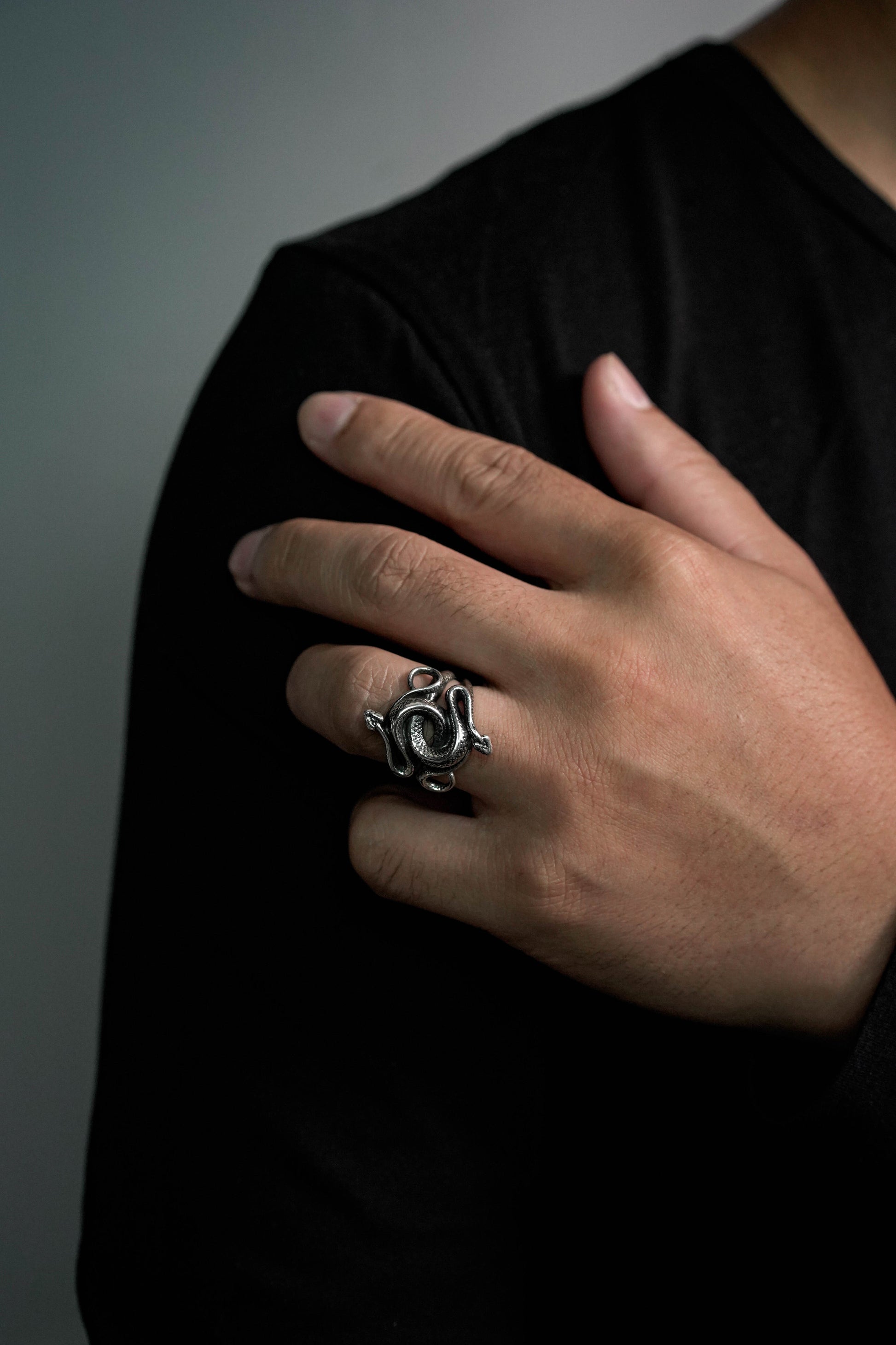 Retro 925 Sterling Silver Snakes Ring