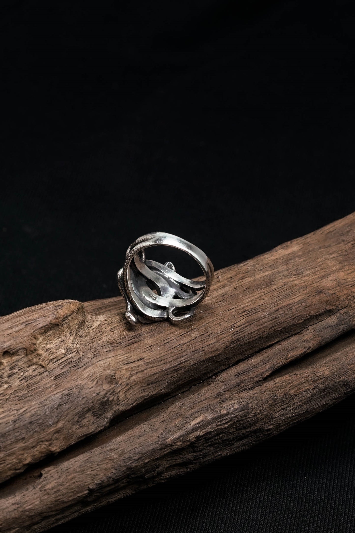 Retro 925 Sterling Silver Snakes Ring