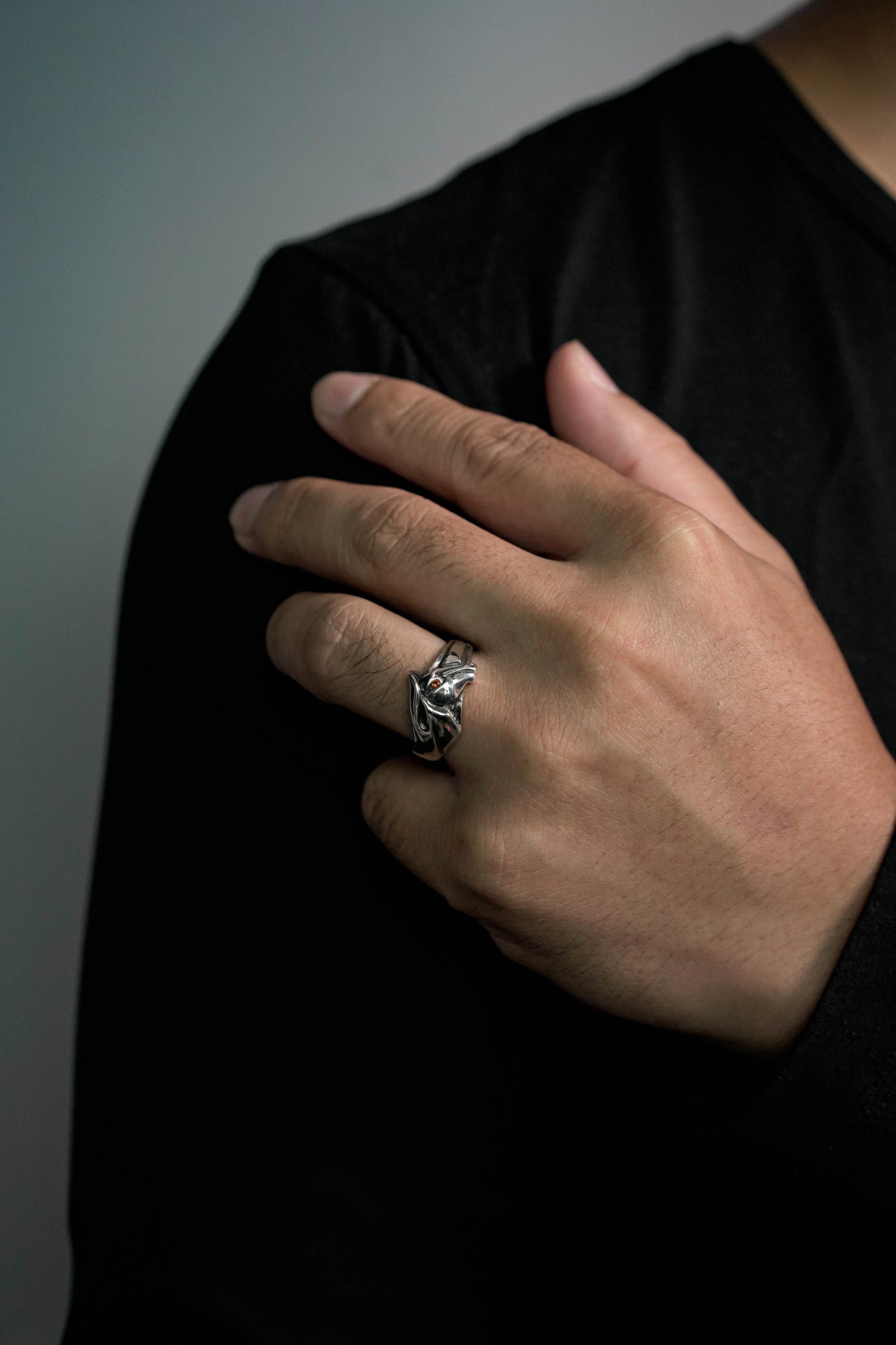 Horse Head Retro 925 Sterling Silver Ring