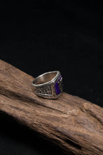 Load image into Gallery viewer, Lapis Onyx Eagle 925 Sterling Silver Retro Ring
