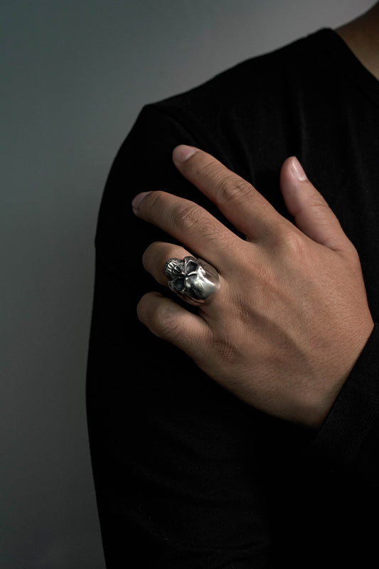 Bold Skull 925 Sterling Silver Retro Ring