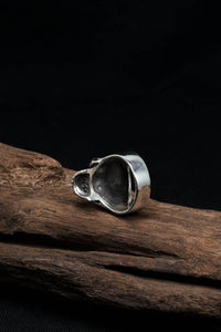 Vintage 925 Sterling Silver Gothic Skeleton Ring