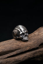 Load image into Gallery viewer, 925 Sterling Silver Retro Skinny Skull Ring
