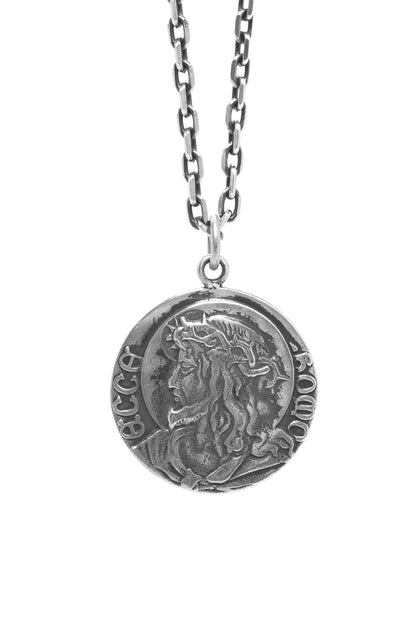 Retro 925 Sterling Silver Christian Jesus Pendant