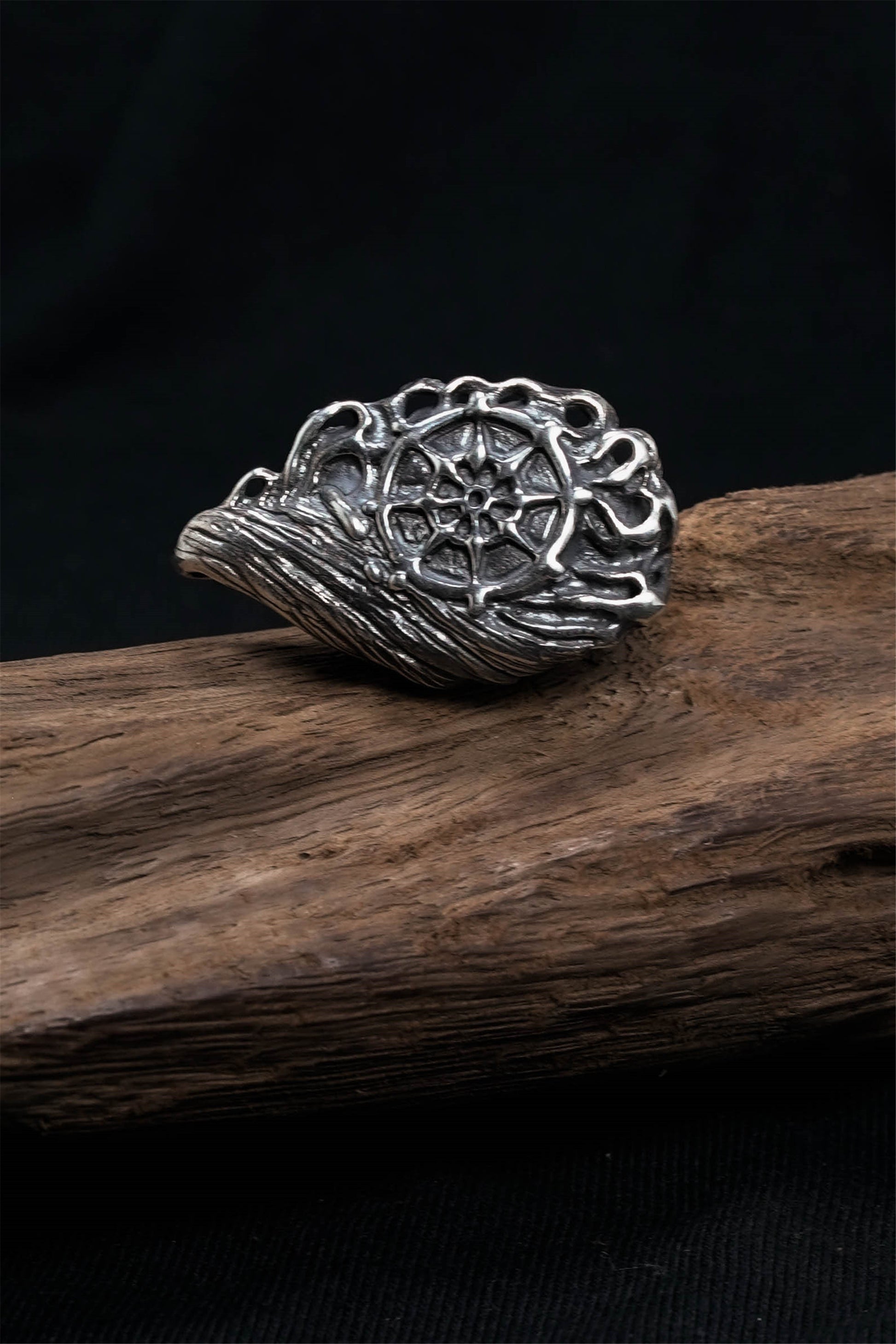 Retro 925 Sterling Silver Buddhism Buddha Pendant