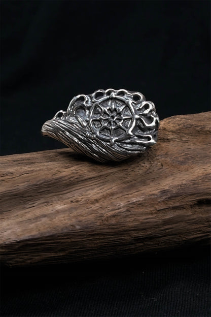 Retro 925 Sterling Silver Buddhism Buddha Pendant