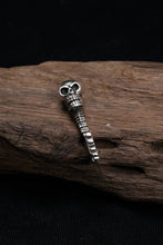 Load image into Gallery viewer, Retro Skull 925 Sterling Silver Key Pendant
